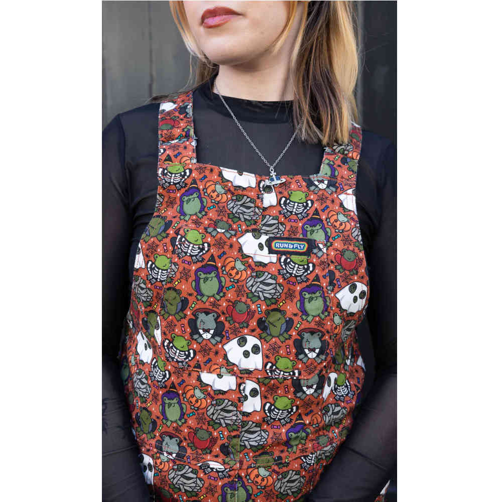 Run & Fly Run & Fly - Halloween: Frog Party Dungarees - Multicolours