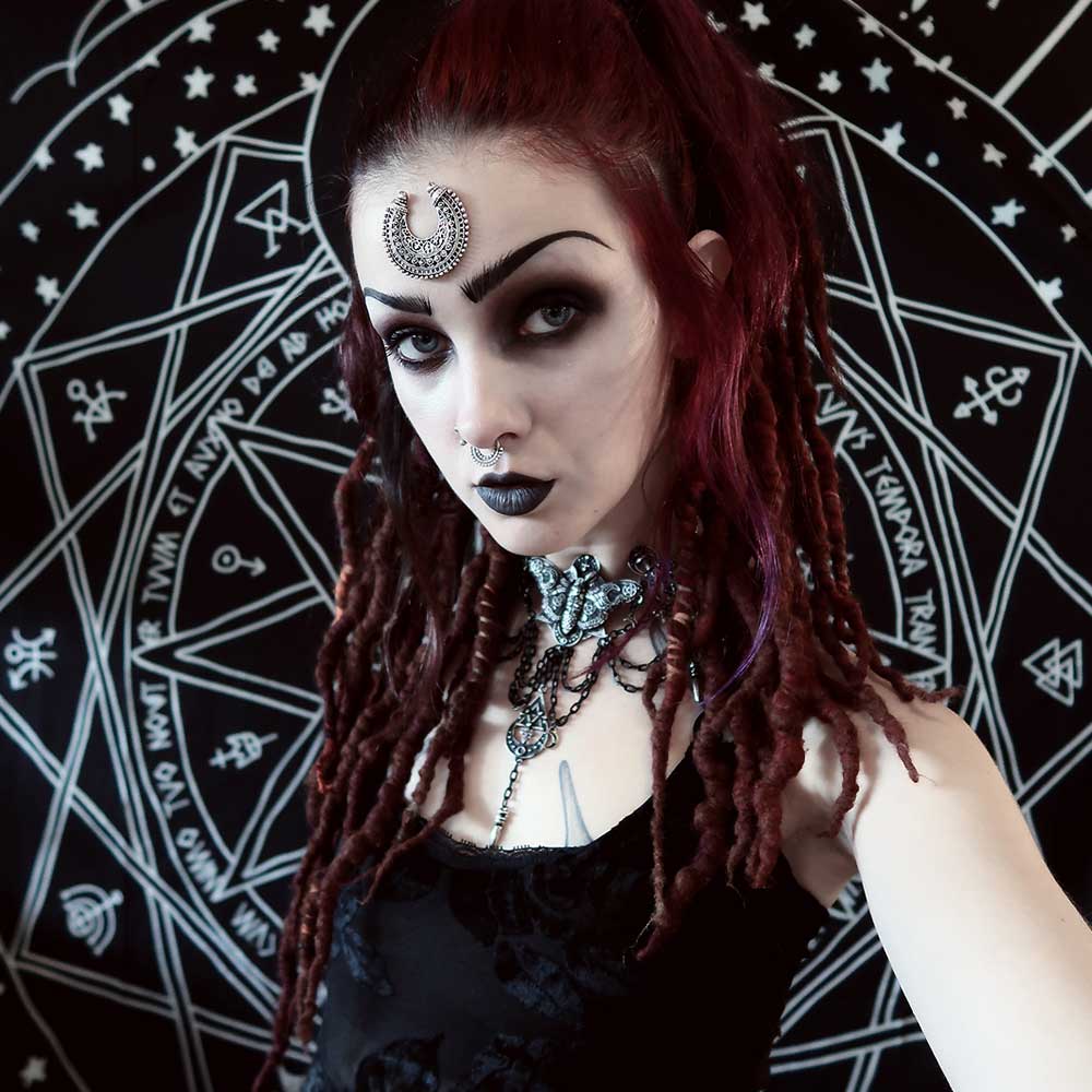 Womens Choker / occult gothic BURLESQUE Restyle burlesque,