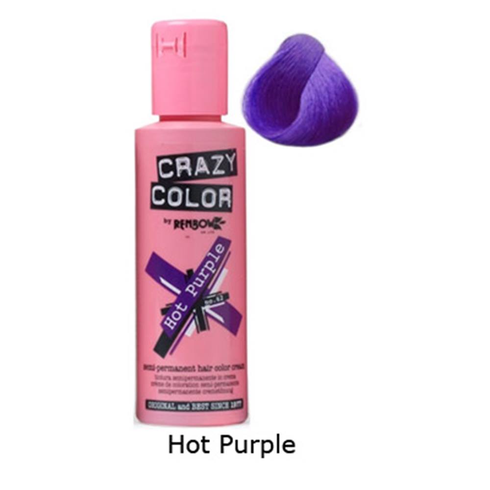 Crazy Color Crazy Color Semi Permanent Hair Dye Hot Purple Purple