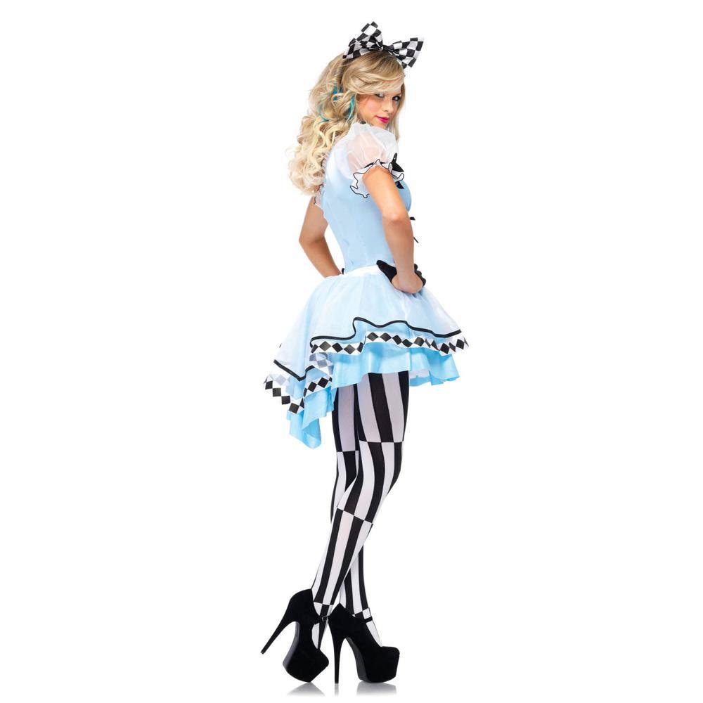 Leg Avenue Psychedelic Alice Kostuum Blauw Wit Attitude Holland