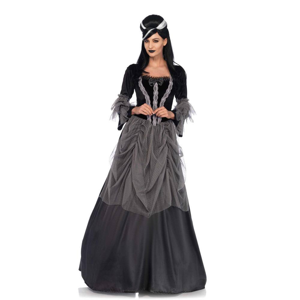 Leg Avenue Victorian Ball Gown Costume Black Gray Attitude Europe