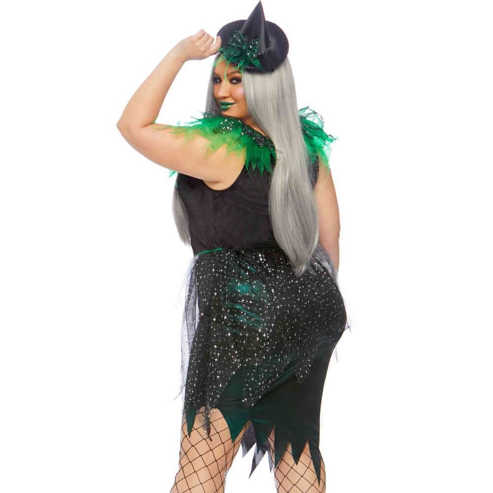 Leg Avenue Leg Avenue Costume Wicked Witch Green Black Attitude