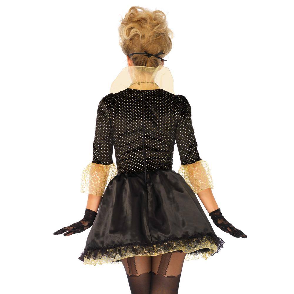 Leg Avenue Leg Avenue - Fantasy Masquerade Costume - Black/Gold coloure Leg Avenue Leg Avenue - Fantasy Masquerade Costume - Black/Gold coloure