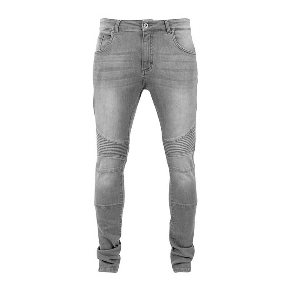 Verwonderlijk Urban Classics Slim Fit Biker heren jeans broek grijs | Attitude YH-82