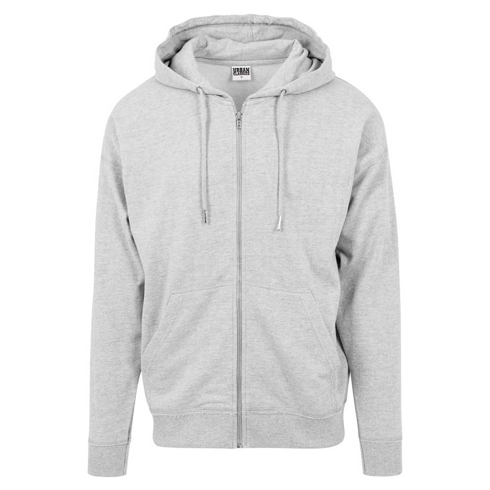 oversized grey zip hoodie