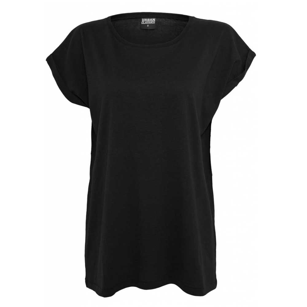Urban Classics Urban Classics Ladies Tshirt Extended Shoulder Black | A