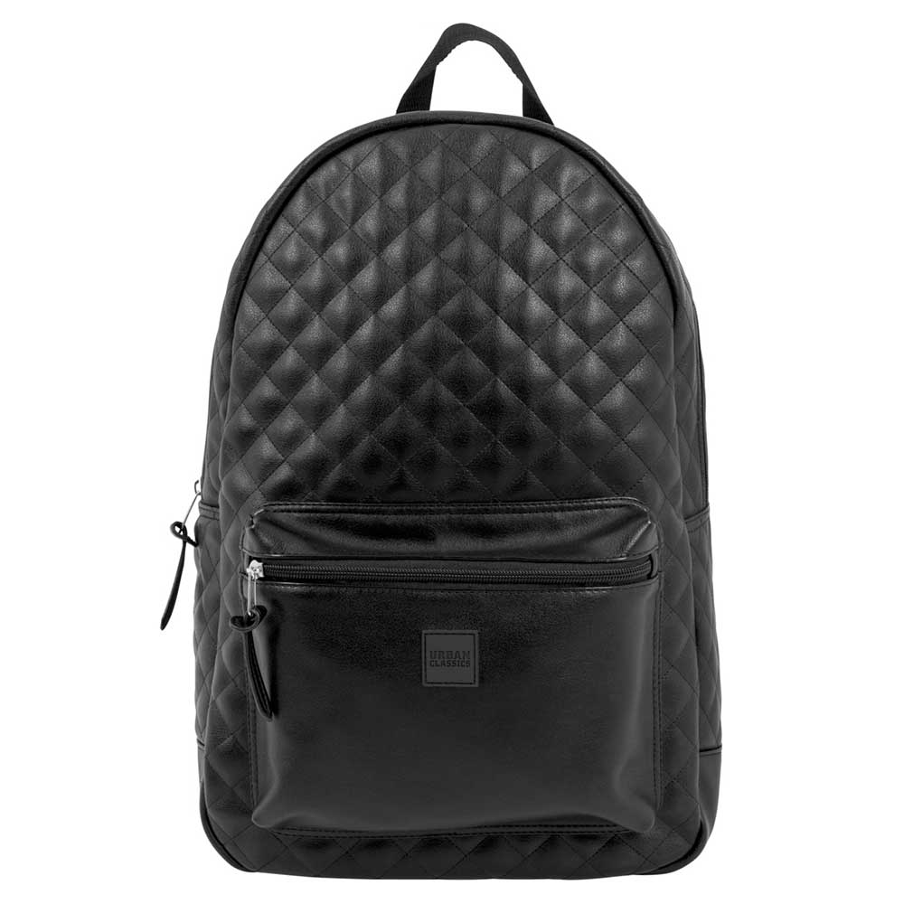leather diamond on backpack