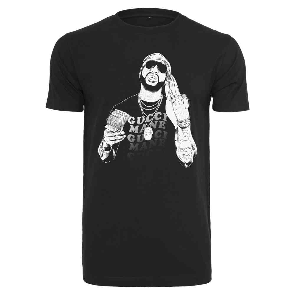 Urban Classics Urban Classics Heren Tshirt Gucci Mane Pinkies Up Zwart