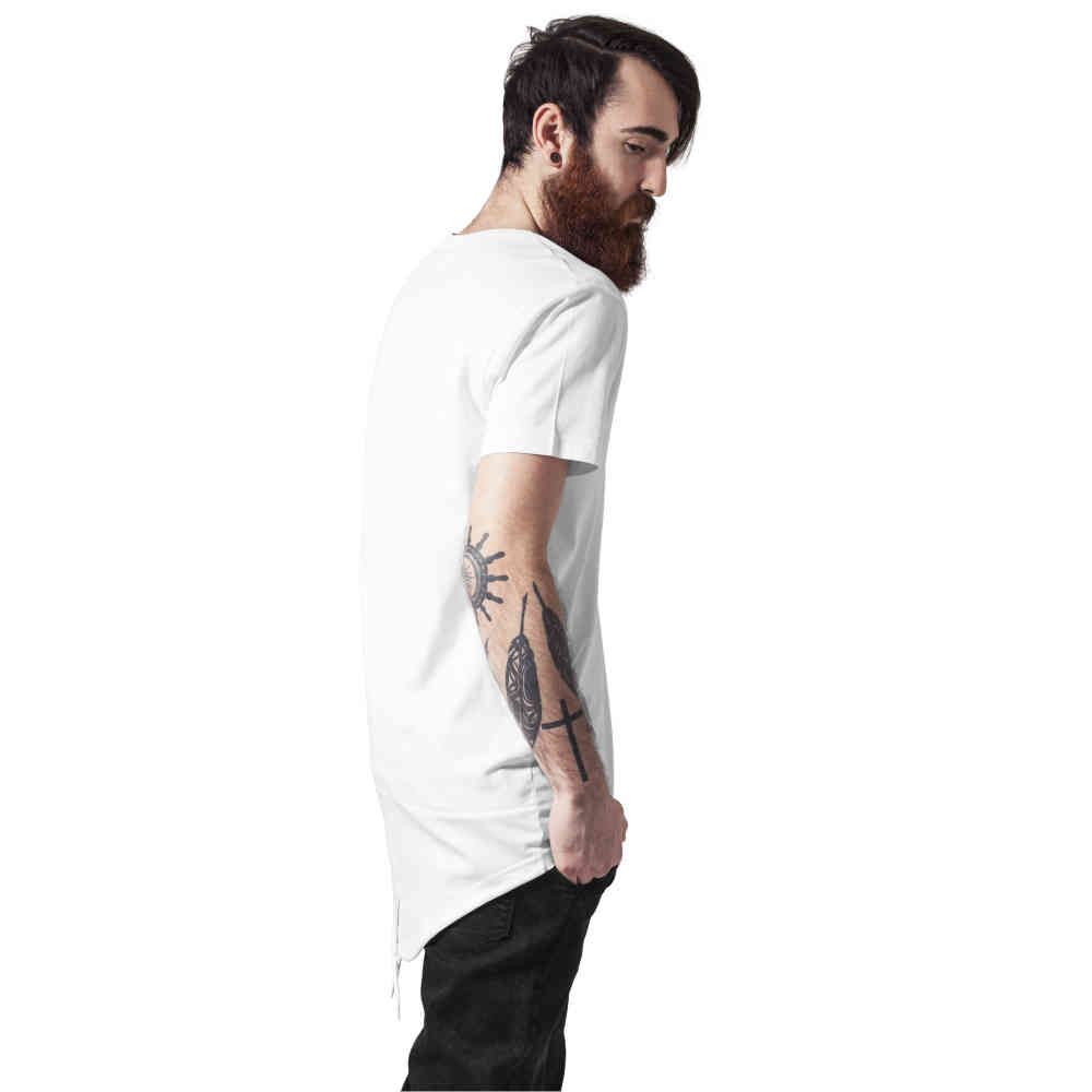 long tail white t shirts