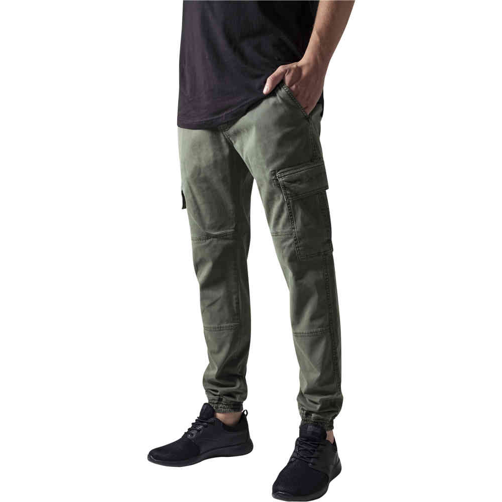 Brave Soul Heren Taslan Cargo Broek Donkergrijs