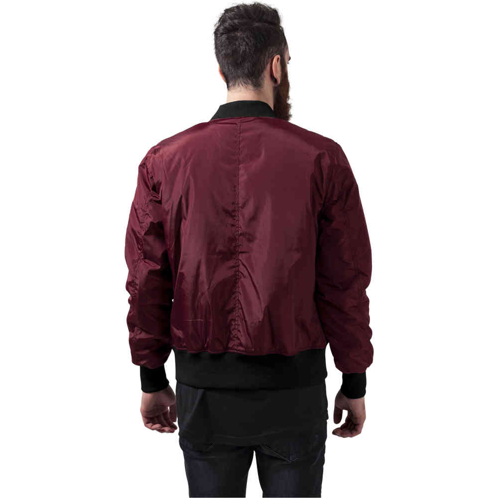bomber jacket red and black