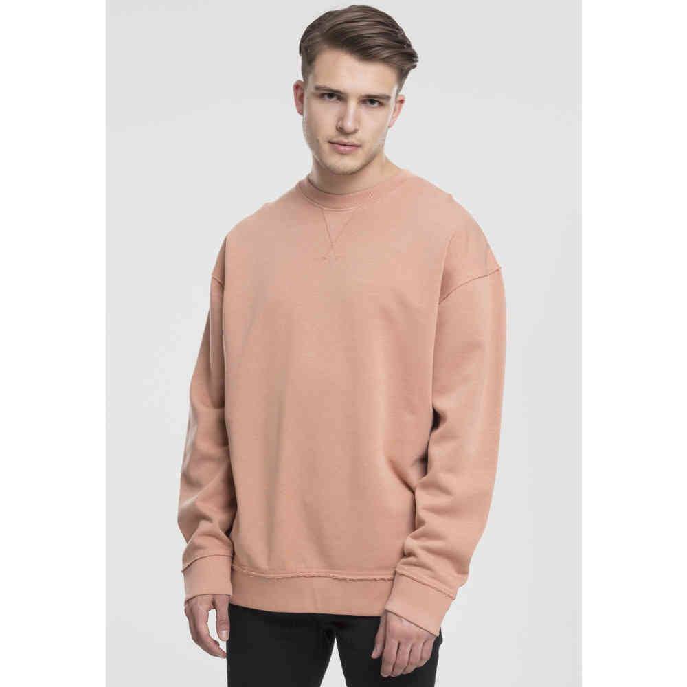 Urban Classics Mens Oversized Open Edge Crew Jumper