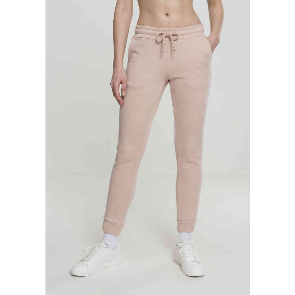 light pink track pants