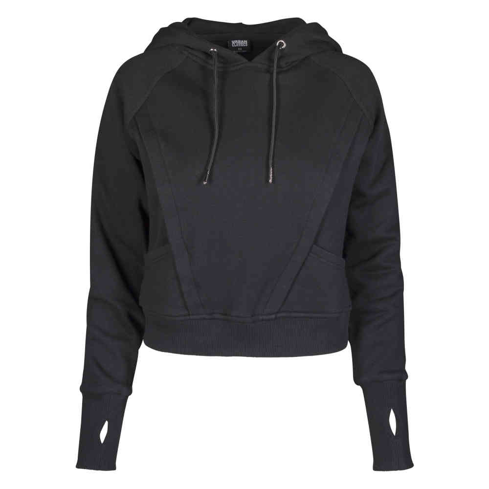womens black hoodie with thumb holes