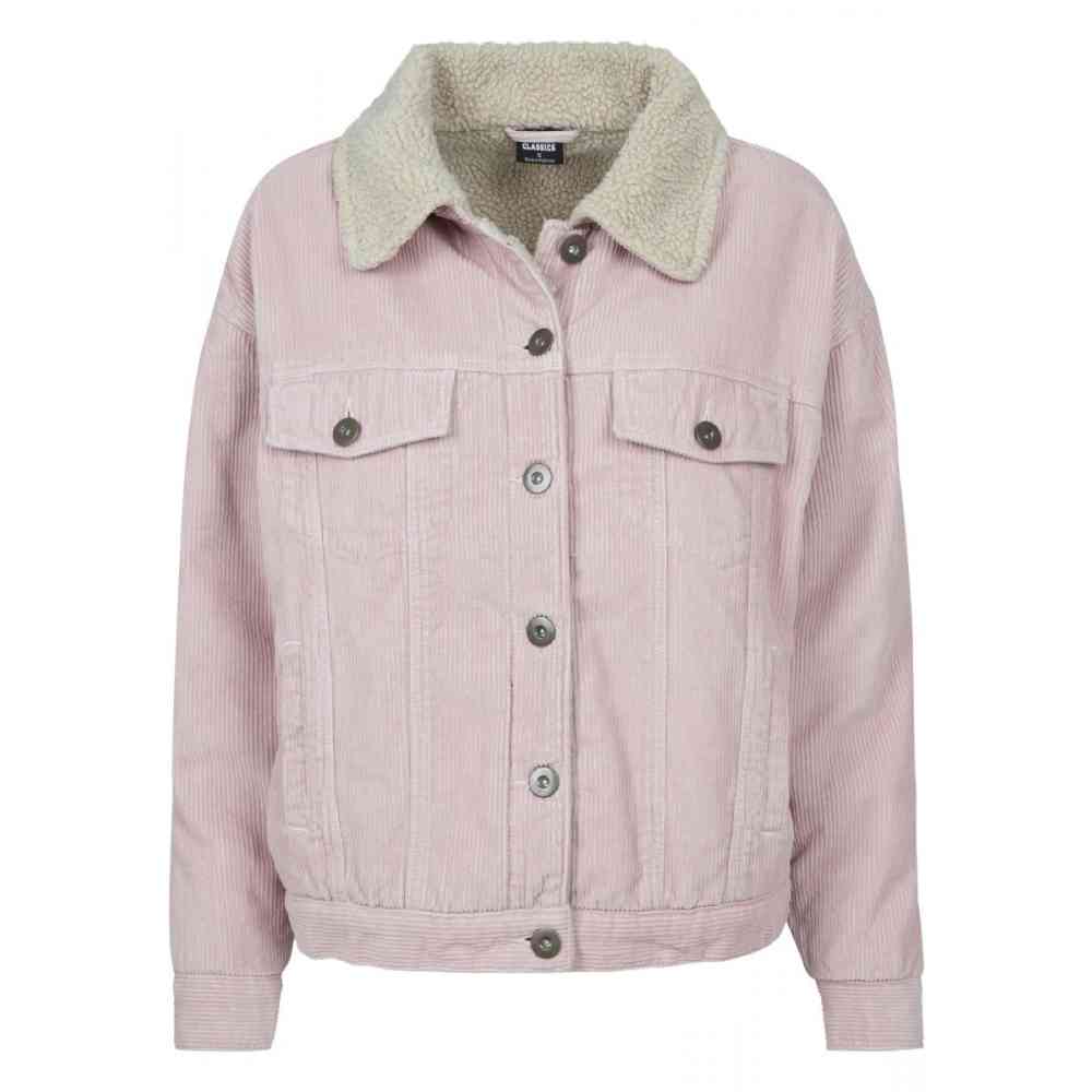 pink corduroy sherpa jacket