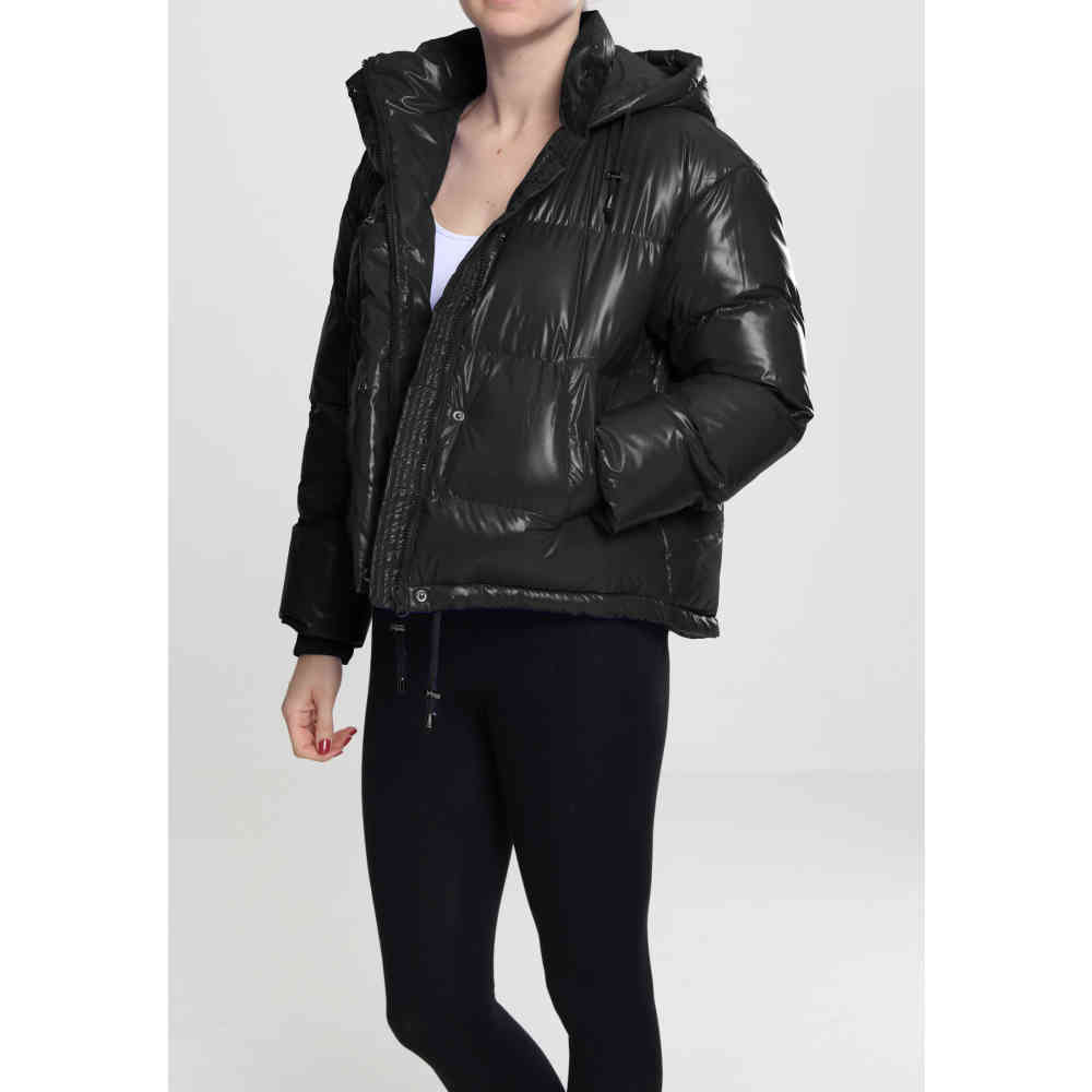 urban classics ladies hooded puffer jacket