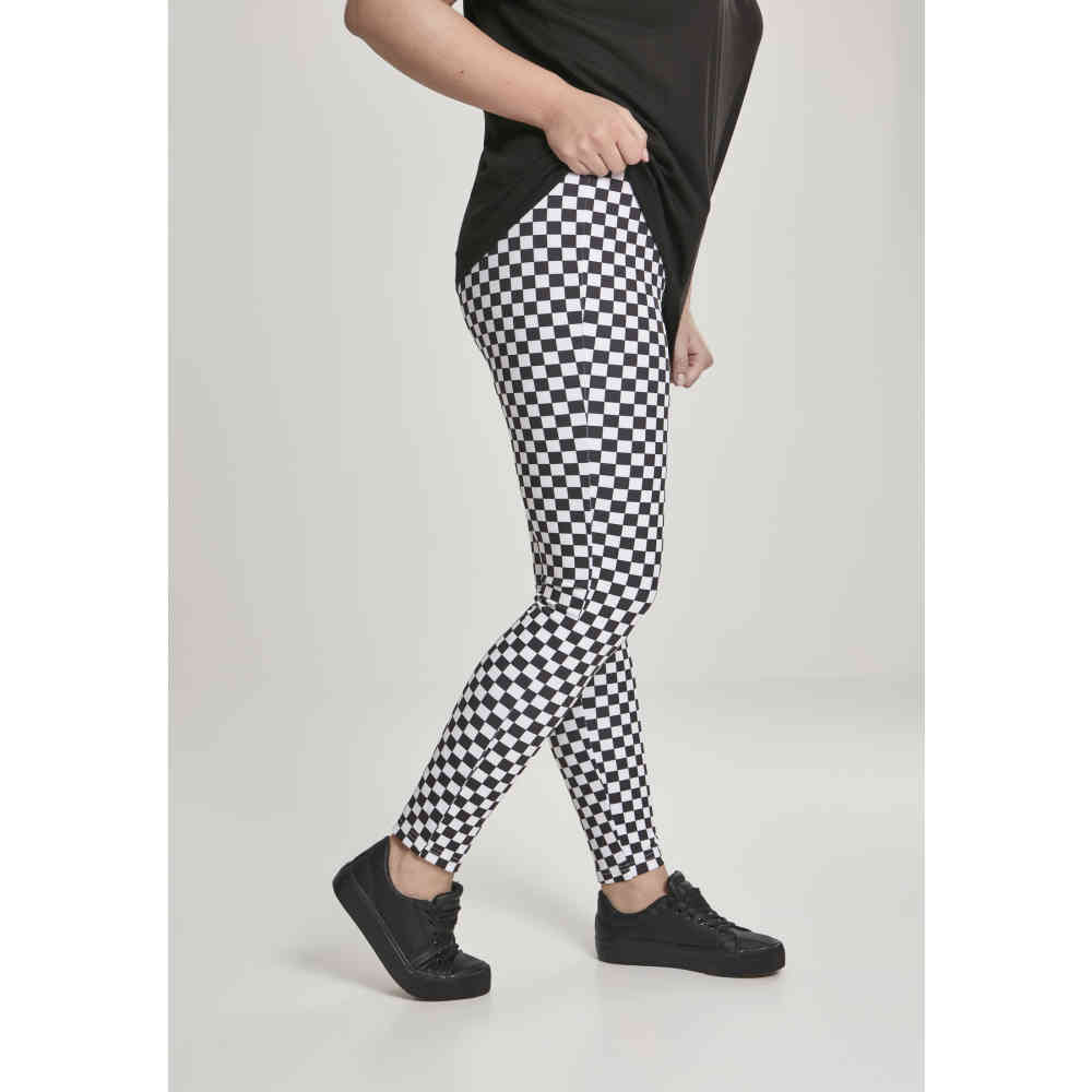black checkered leggings