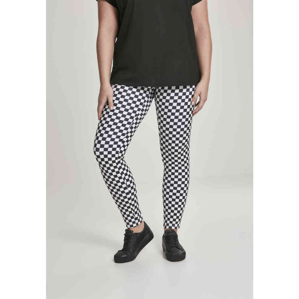 black checkered leggings