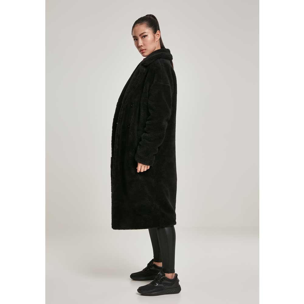 Urban Classics Urban Classics Wintermantel Oversized Teddy Schwarz At