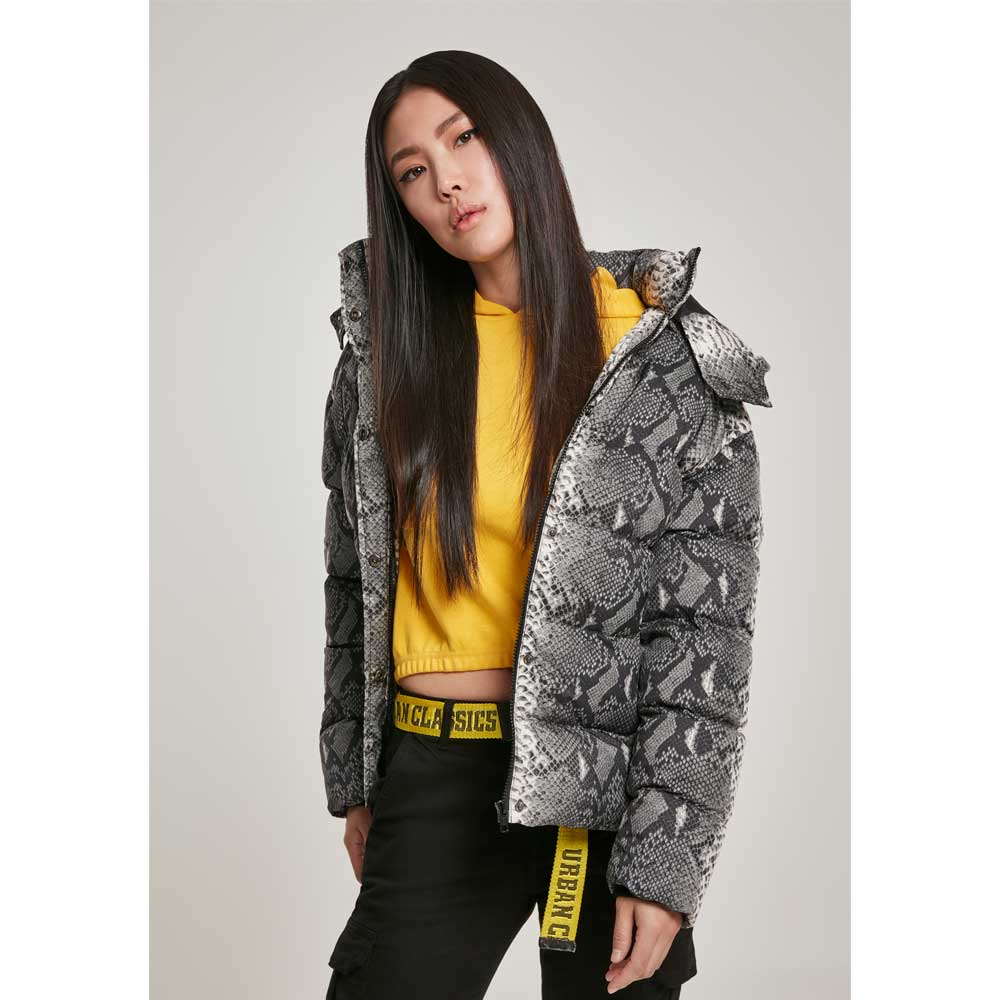 urban classics ladies hooded puffer jacket