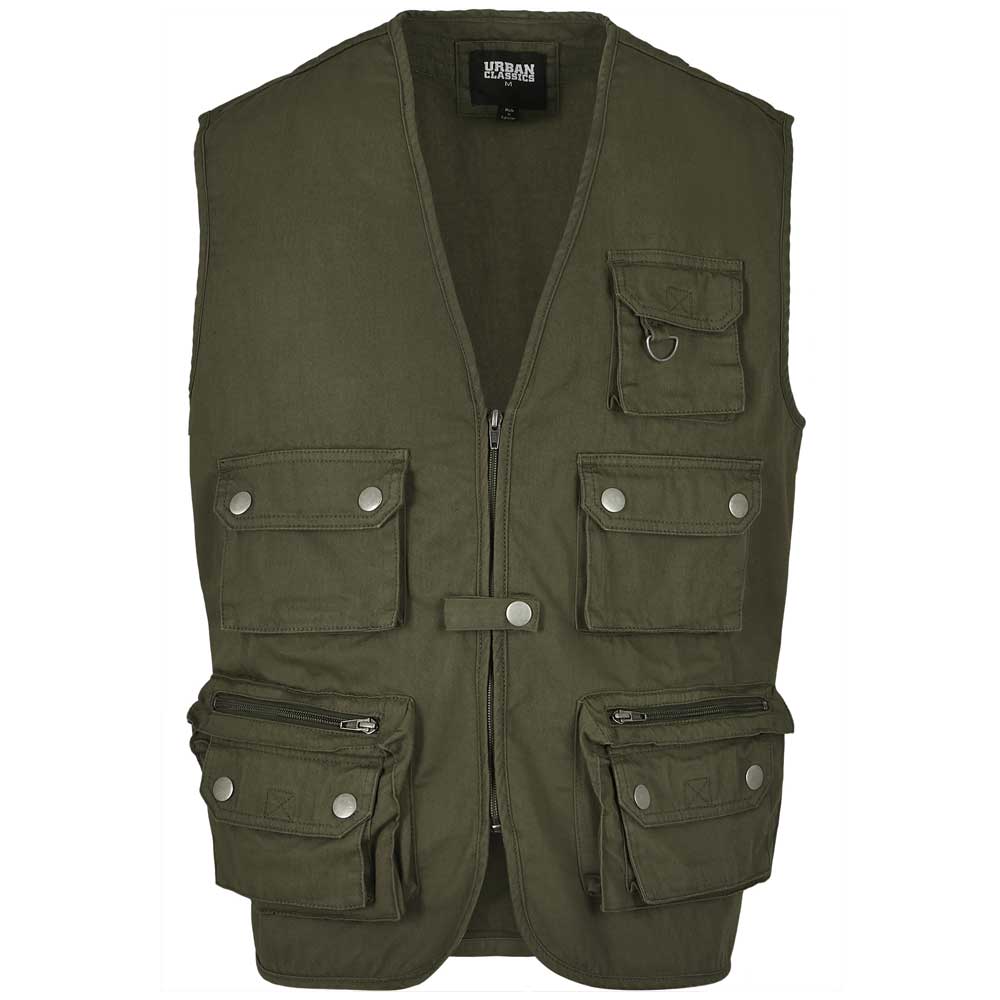 sleeveless green jacket