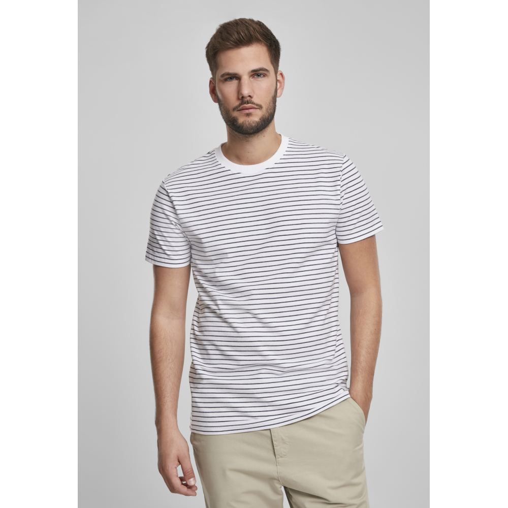 Visita lo Store di Urban ClassicsUrban Classics T-Shirt Basic Stripe Tee Uomo 