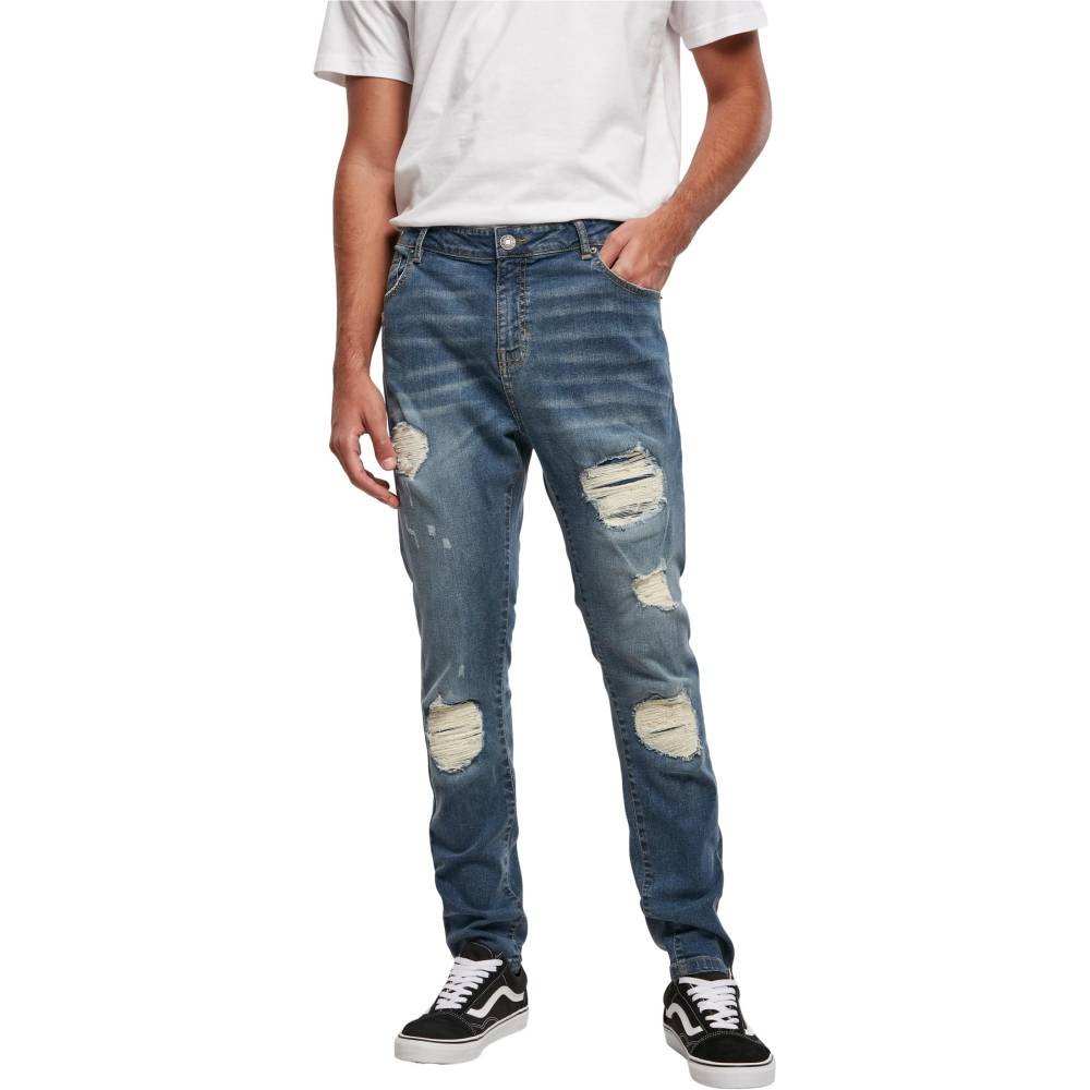 destroyed slim fit jeans