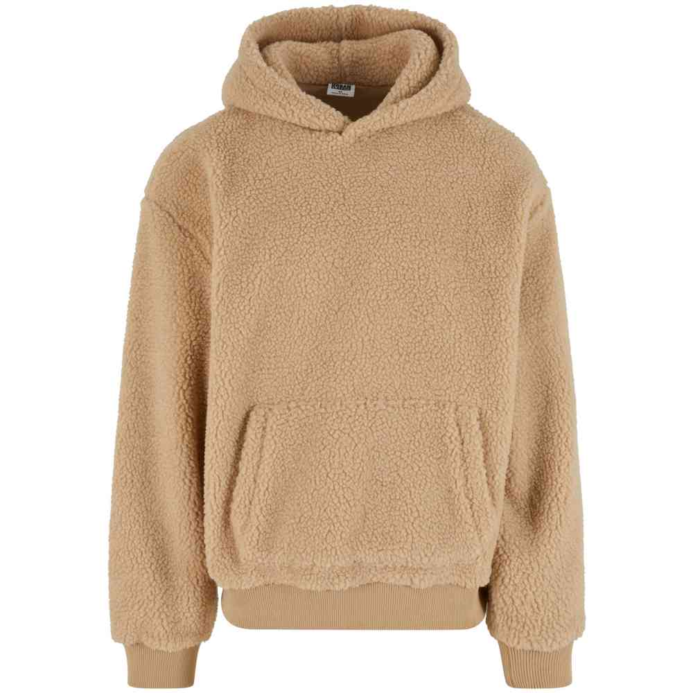 Urban Classics Urban Classics Oversized Teddy Hoodie Beige