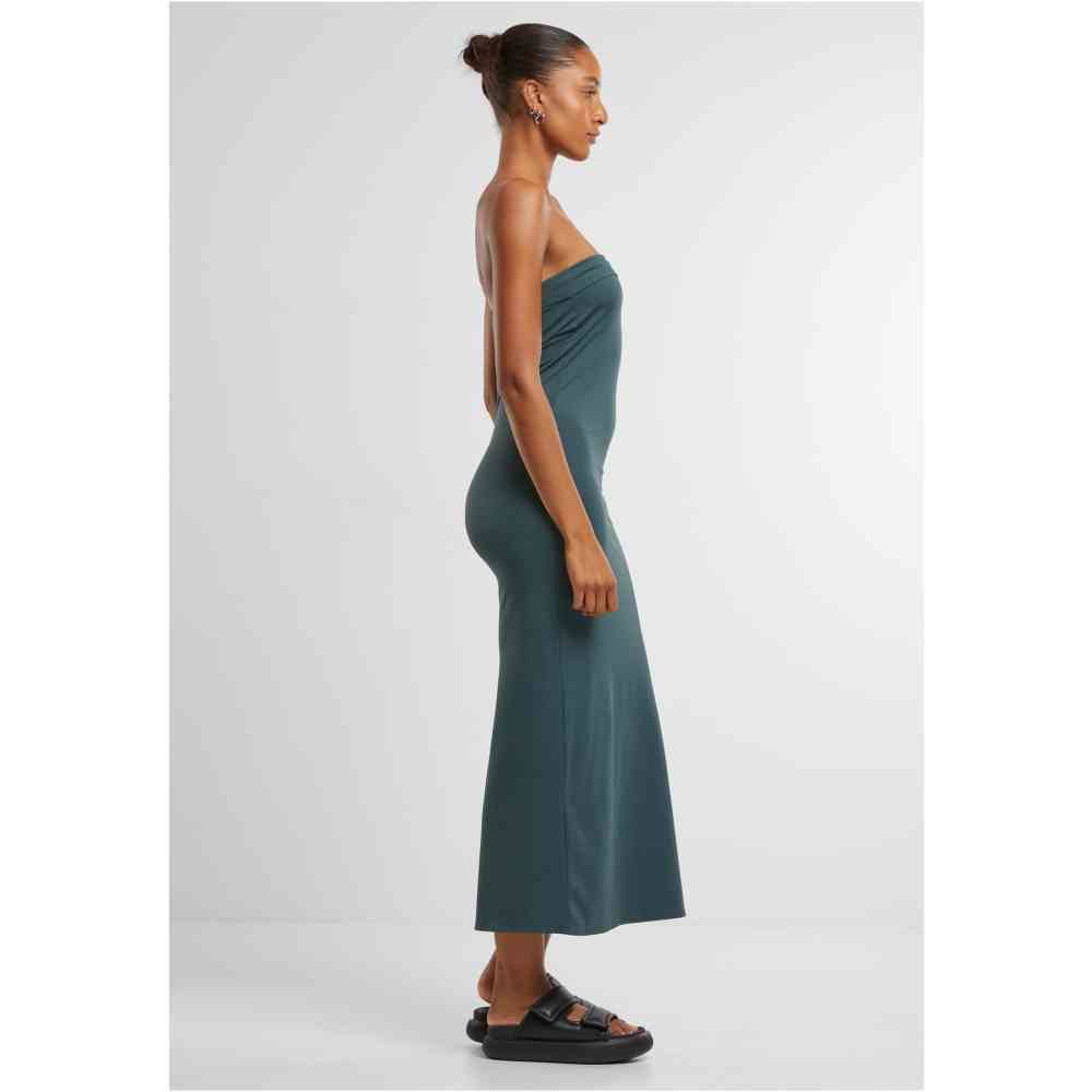 Urban Classics Urban Classics - Bandeau Midi Long dress - Dark green | Urban Classics Urban Classics - Bandeau Midi Long dress - Dark green |