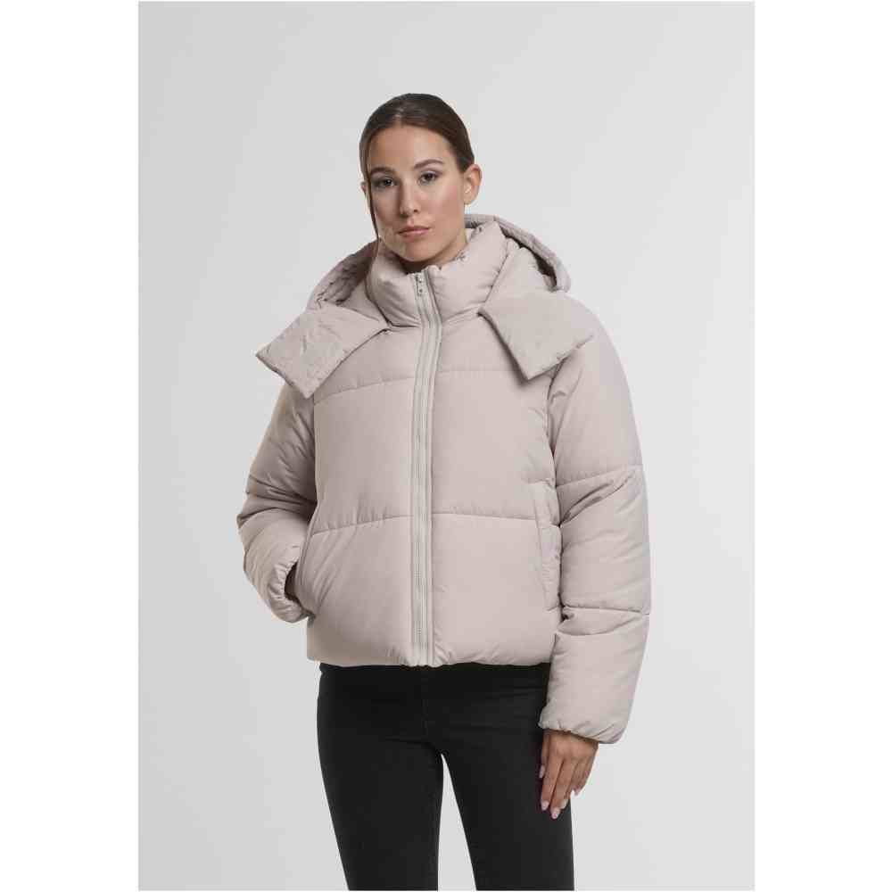 Womens Jacket Urban Classics Puffer Jacke High Collar Puffer