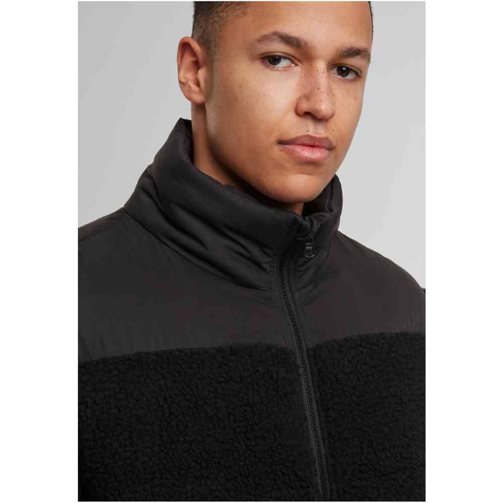 Urban Classics Urban Classics Fabric Mix Teddy Puffer Jacke