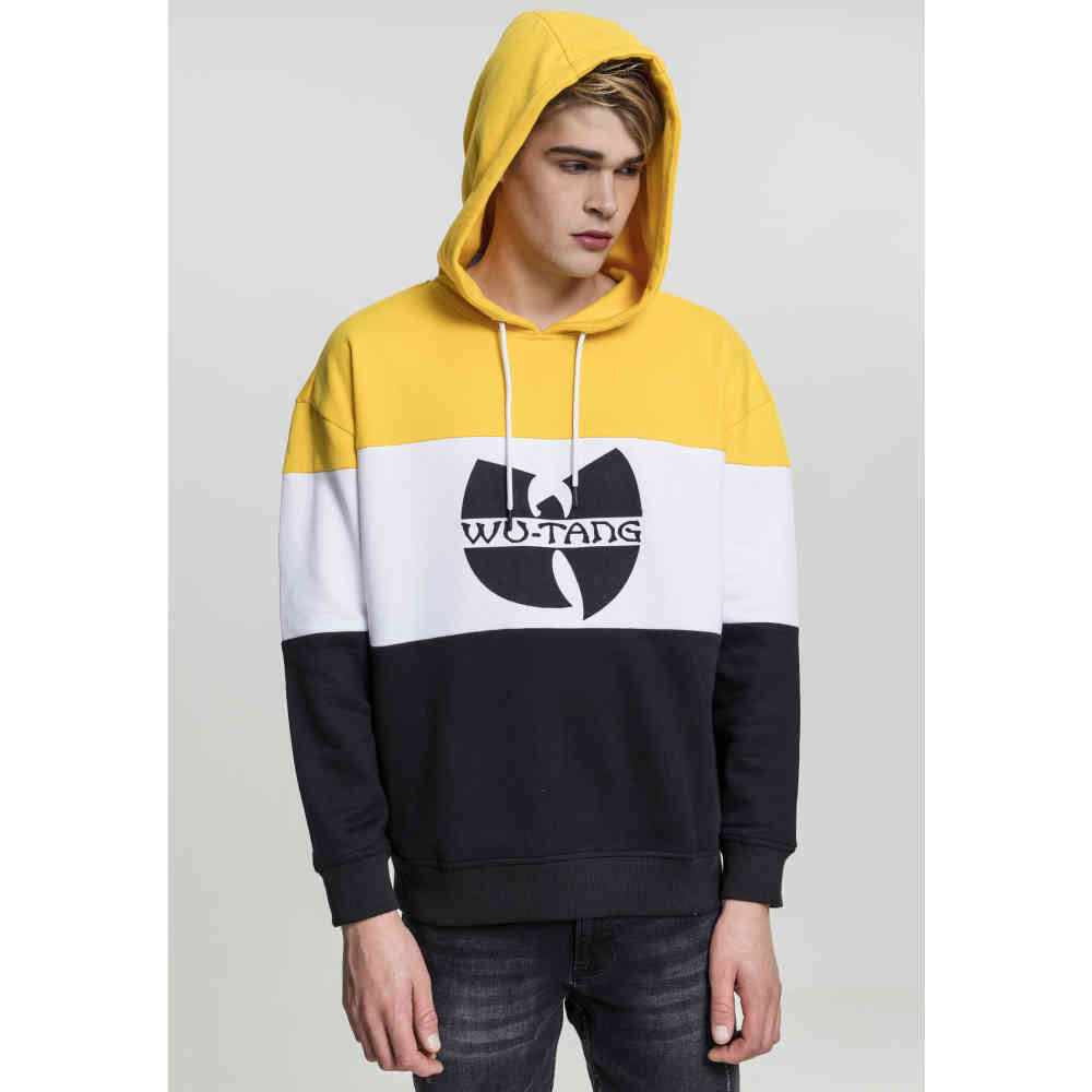 yellow black and white sweatshirt