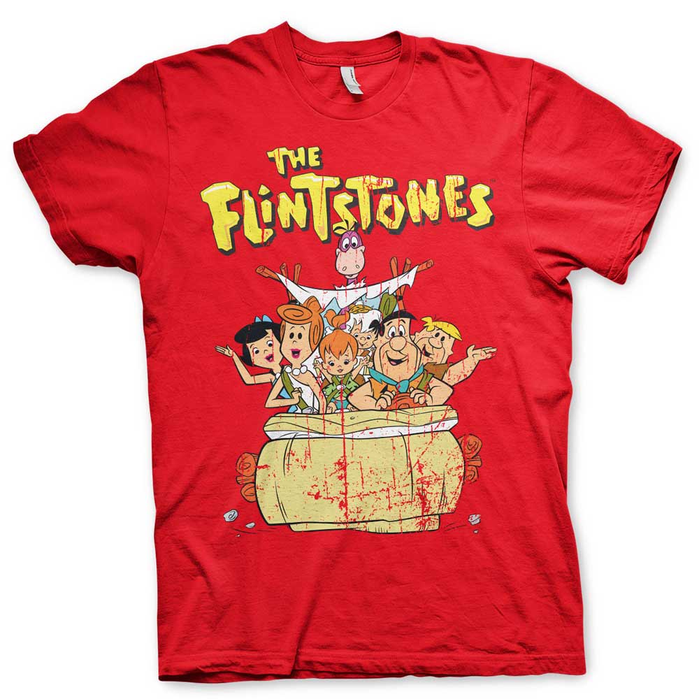 boekje revolutie kalf The Flintstones Heren Tshirt The Flintstones Rood | Attitude Holland