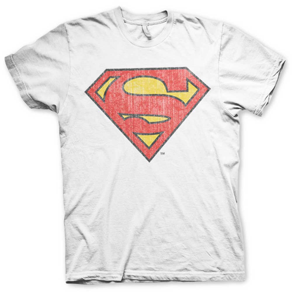 superman t shirt white