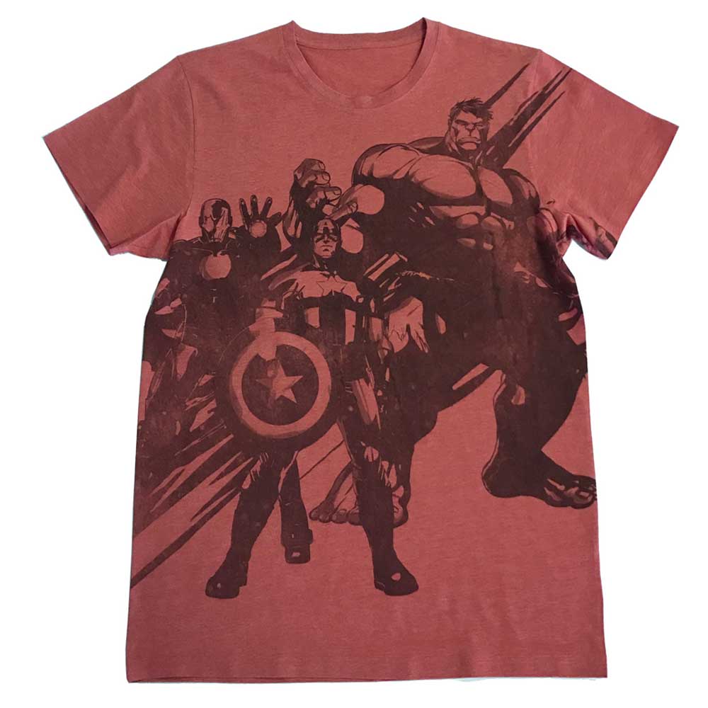 red avengers shirt