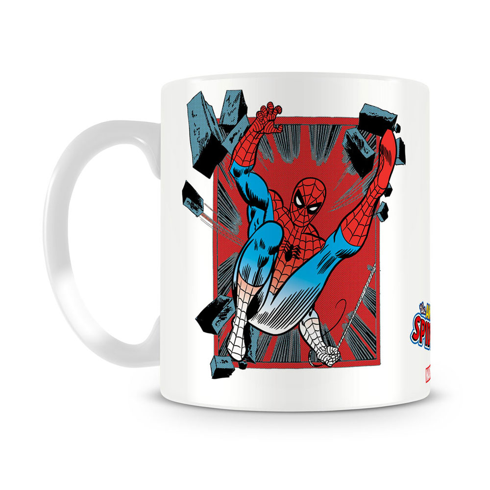 Marvel Spider Man Comic Strip Kaffeetasse Weiss Superhelden Comics W