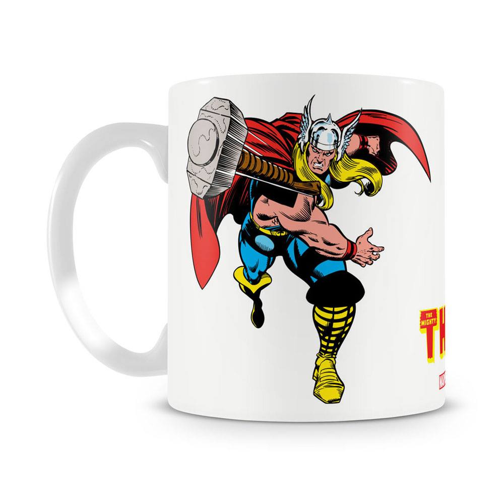Marvel The Mighty Thor Hammer Coffee Mug White Hybris