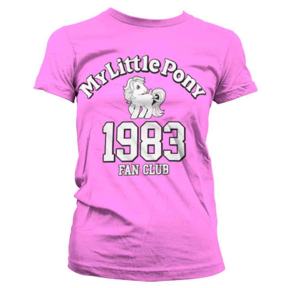 My Little Pony Ladies Tshirt 1983 Fan Club Pink Attitude Europe