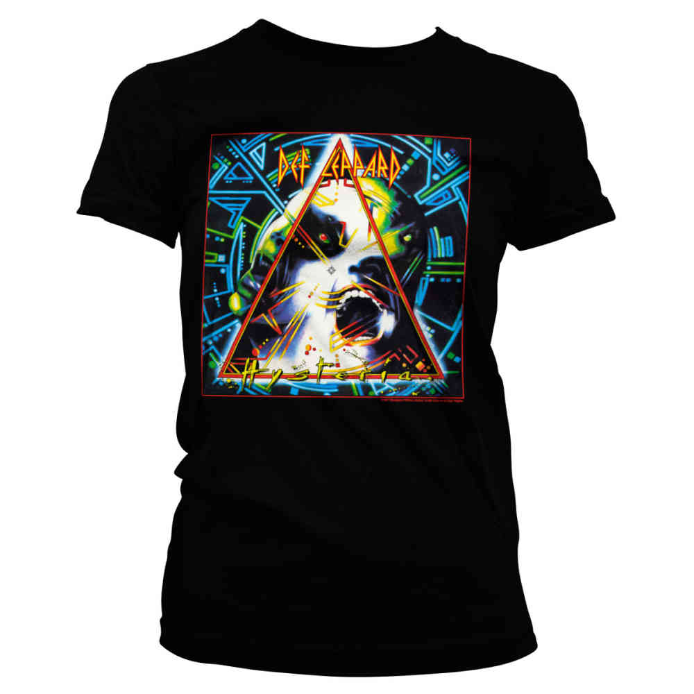 Def Leppard - Unisex T-Shirt - Classico Triangolo - Cotone Nera - Foto 4