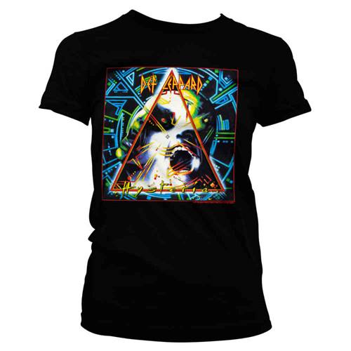 Def Leppard - Unisex T-Shirt - Classico Triangolo - Cotone Nera - Foto 4