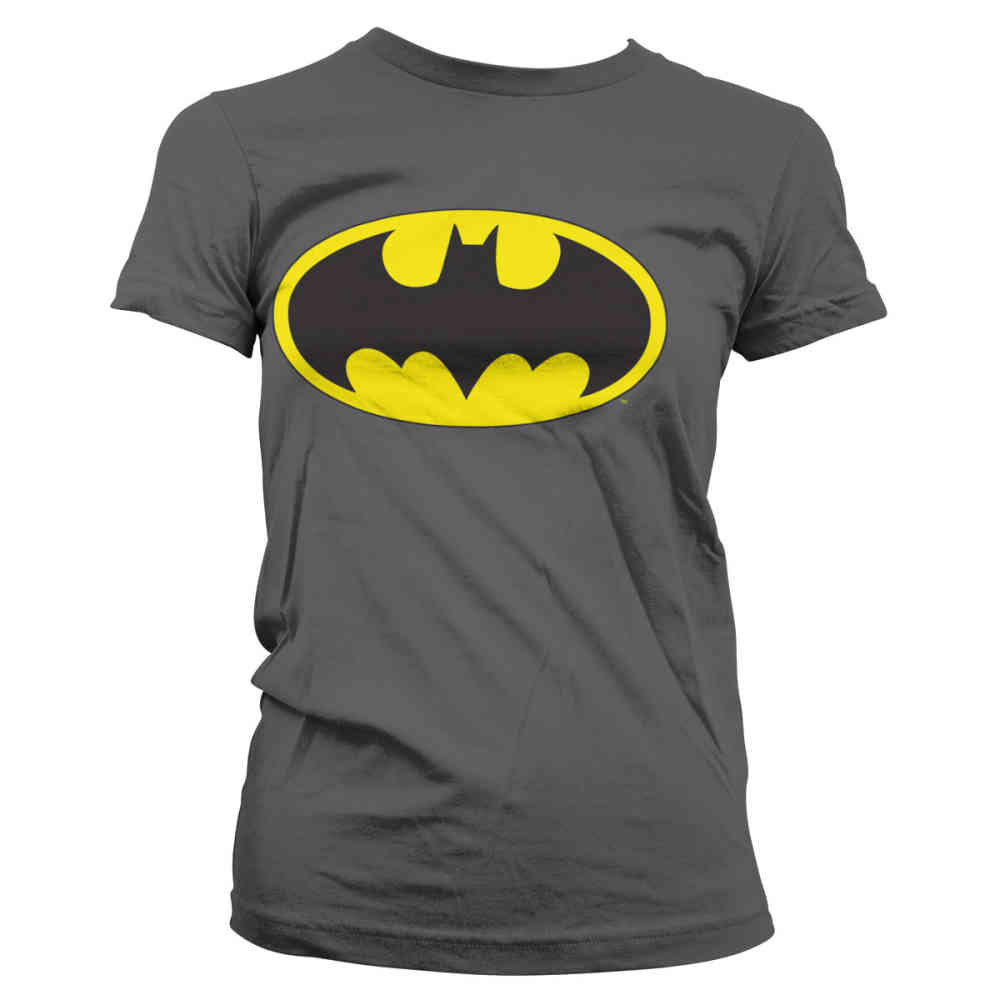 Mount Bank Bovenstaande fusie DC Comics DC Comics Batman Dames Tshirt Signal Logo Grijs | Attitude Ho