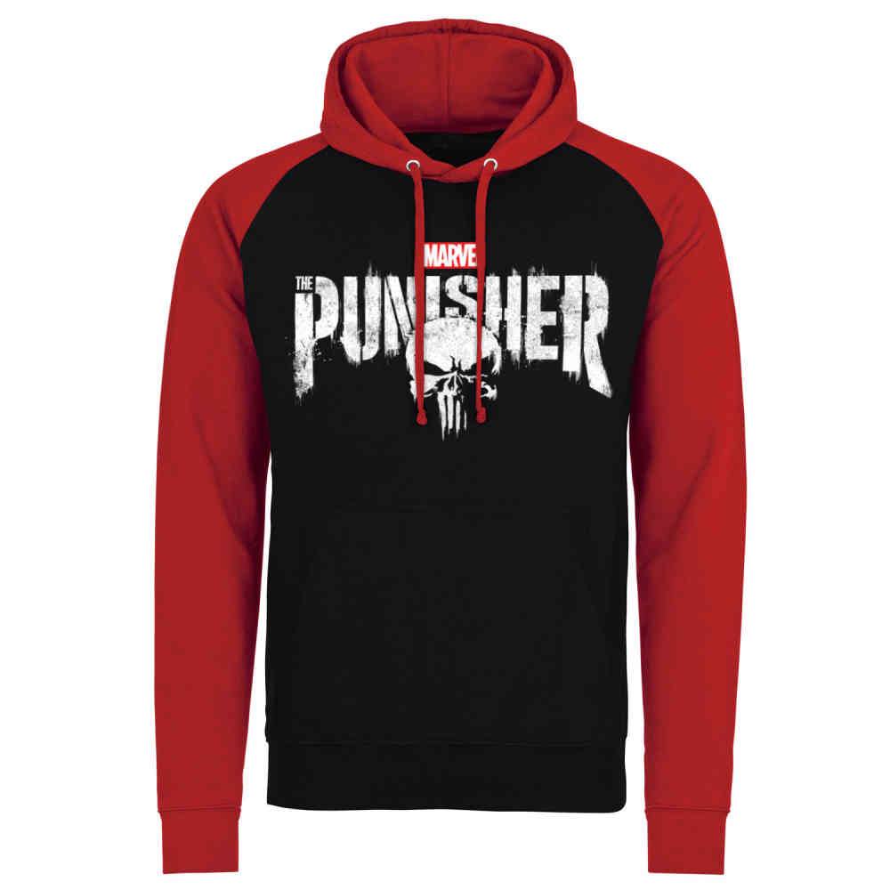 Nera Licenza Ufficiale Marvel's The Punisher Distressed Logo Maglietta da Uomo 