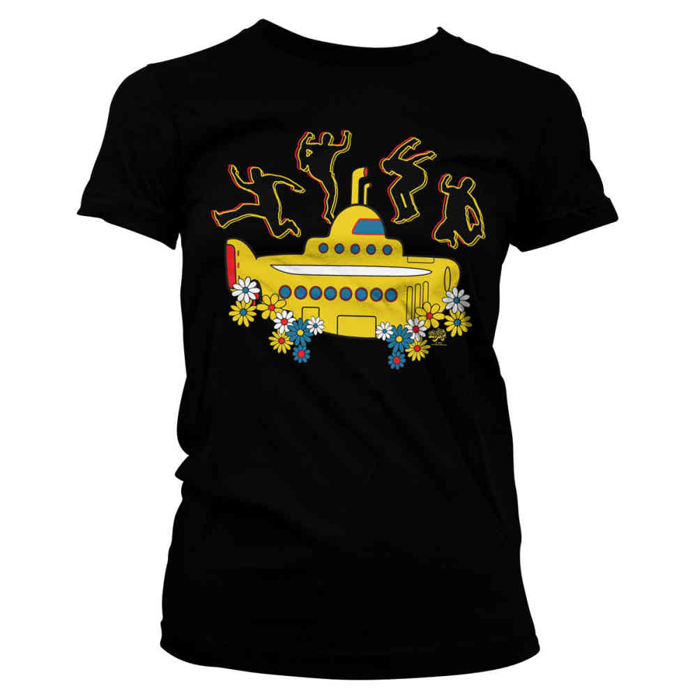 The Beatles Dames Tshirt Yellow 