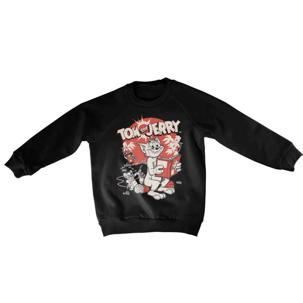 Jerry Sweater kids Vintage Comic Black 