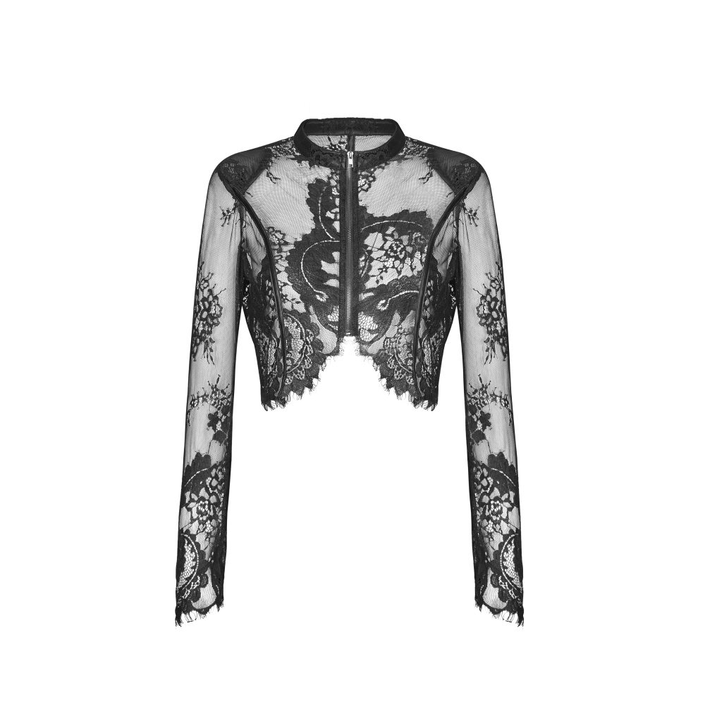 Black rave crop top Clearance