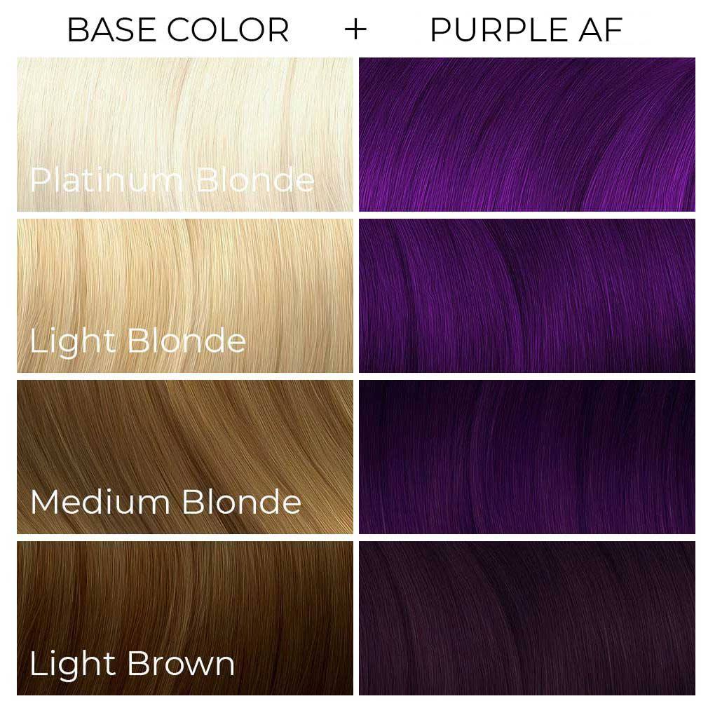 Arctic Fox Purple Rain Semi Permanent Hair Dye Purple Attitude