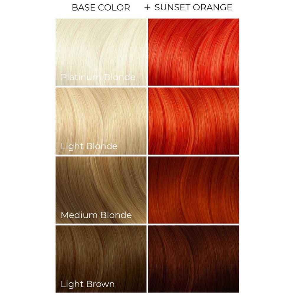 Arctic Fox Sunset Orange Semi Permanent Hair Dye Orange Attitude Eur