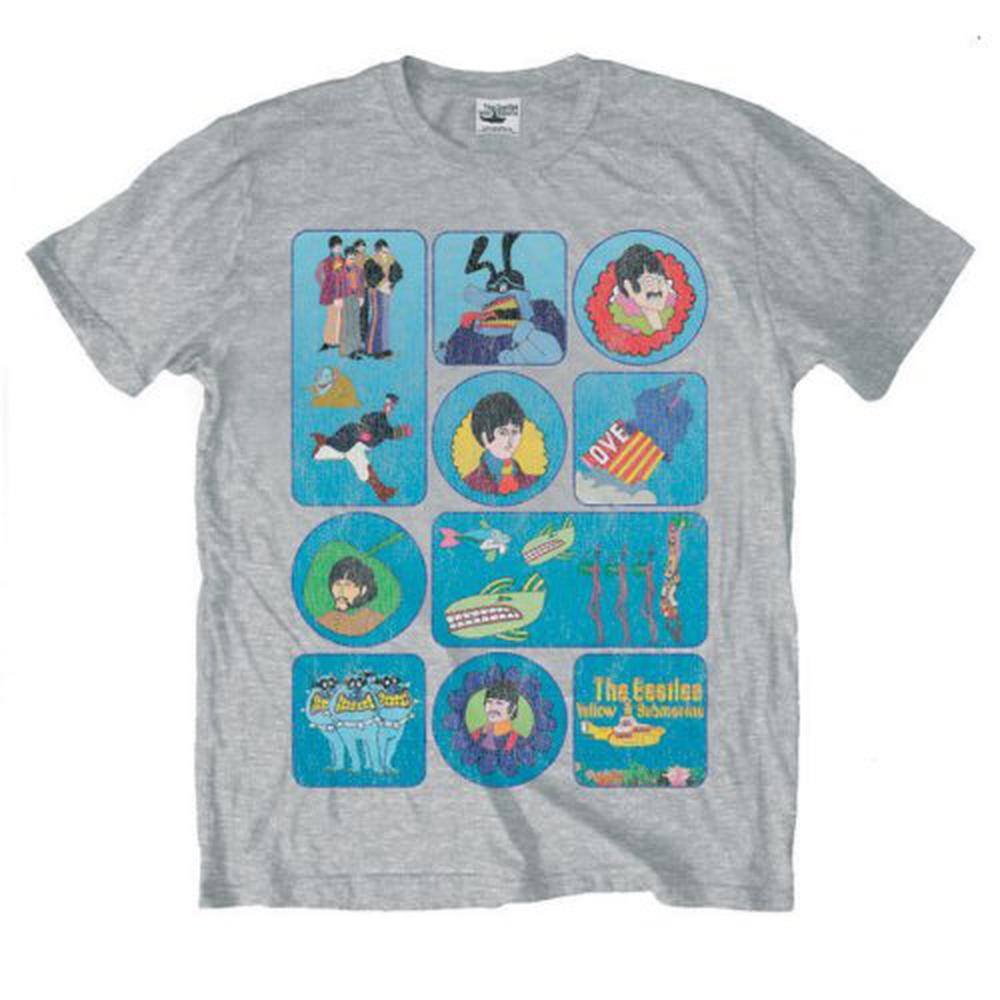 Rock Off Men's The Beatles Yellow Submarine Character Montage T-Shirt – Officially Licensed