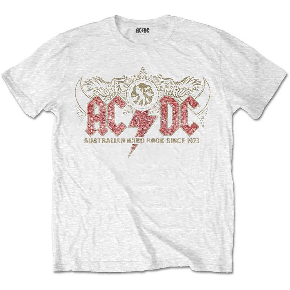 Ac Dc Mens Tshirt Oz Rock White Attitude Europe