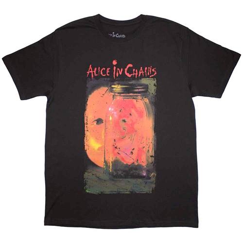Alice In Chains Black Skull Logo T-Shirt - Men's Unisex Charcoal Grey (Official Licensed)